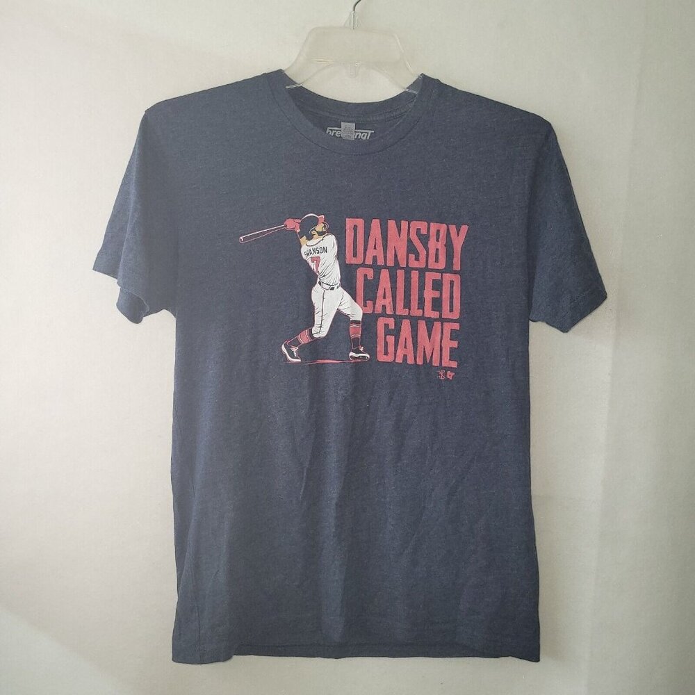 Breaking T Shirt Mens M Blue Dansby Called‎ Game Baseball Graphic Tee Swanson